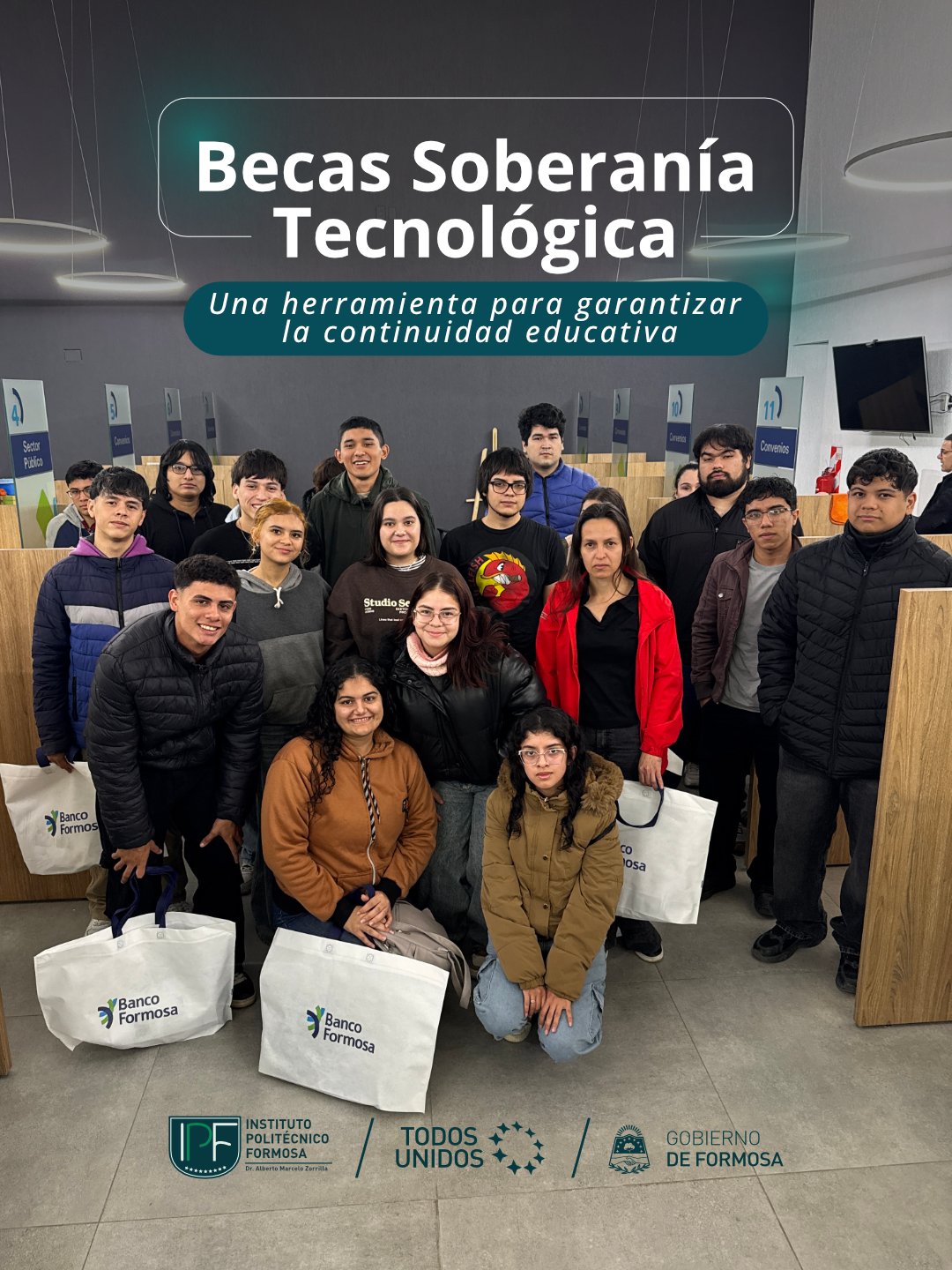 183 estudiantes del IPF acceden a la Beca Soberanía Tecnológica